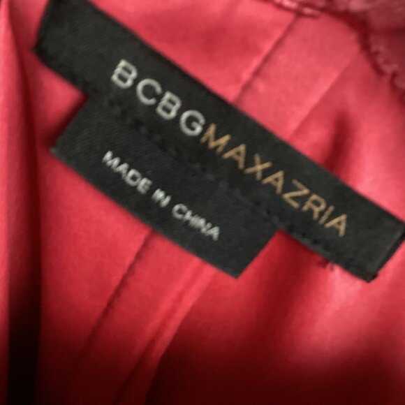 BCBG MaxAzria Strapless Cocktail Dress Pink Satin - Picture 5 of 14